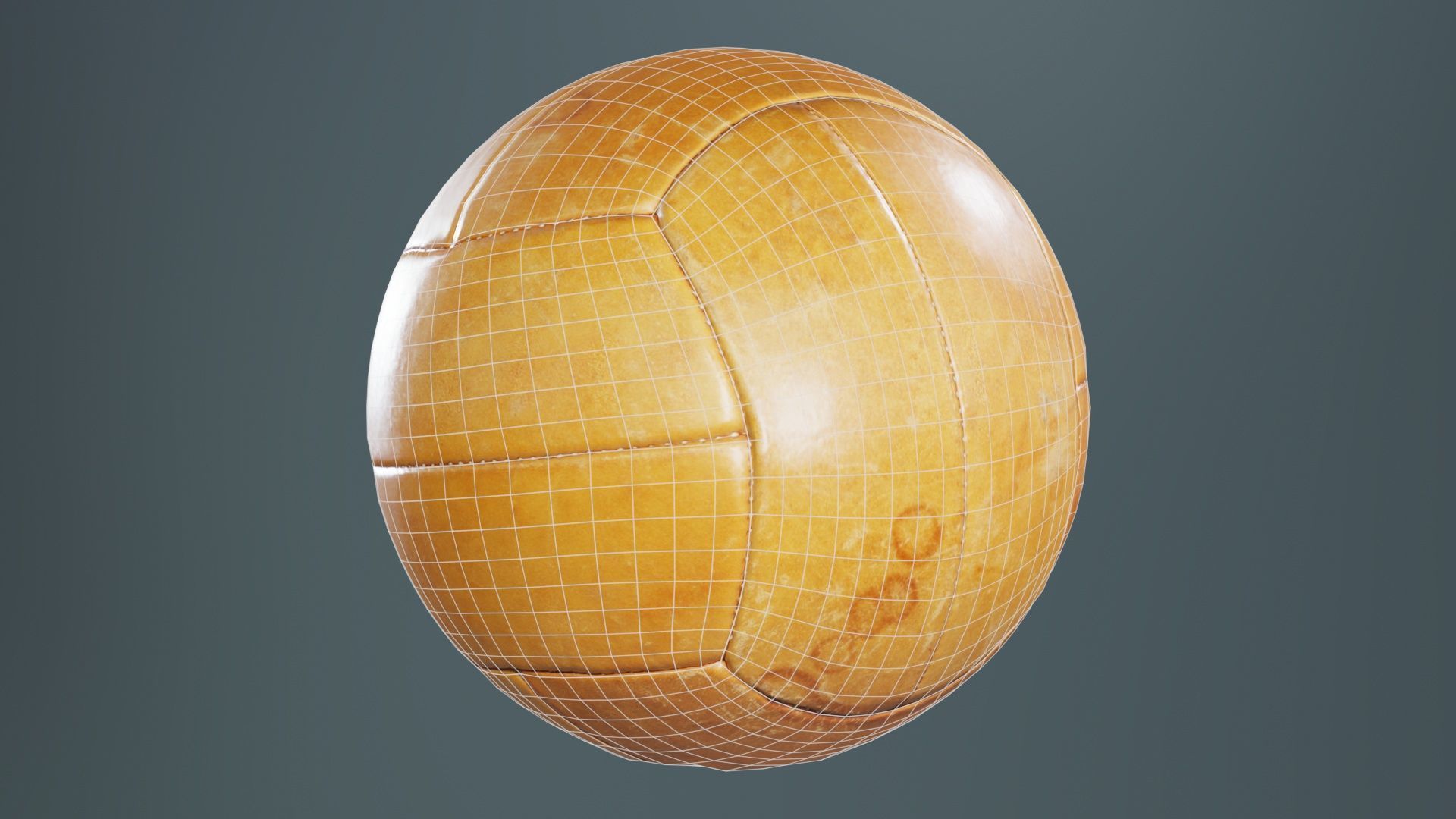Ball 2 Low-poly 3D model_9