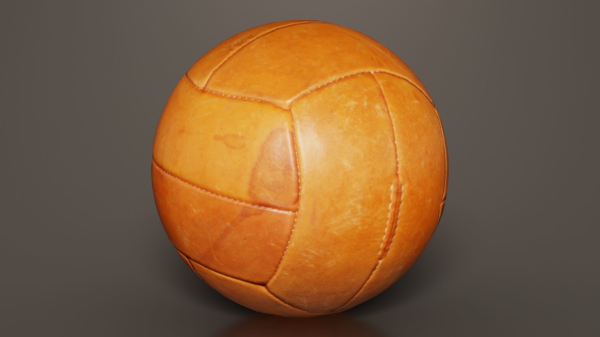 Ball 2 Low-poly 3D model_8