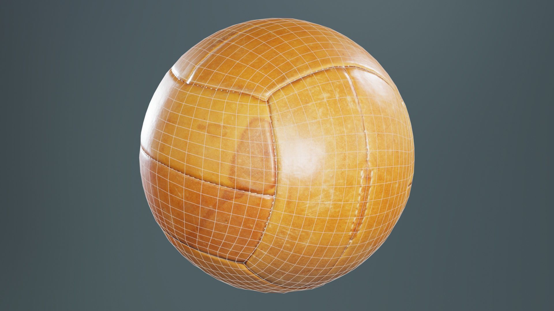 Ball 2 Low-poly 3D model_10