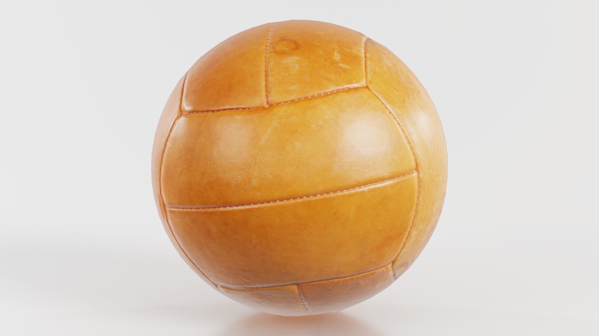 Ball 2 Low-poly 3D model_1
