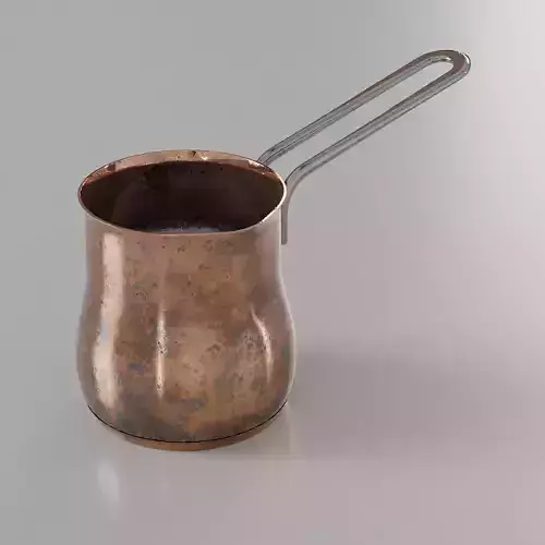 Warmer pot Coffee pot low poly 