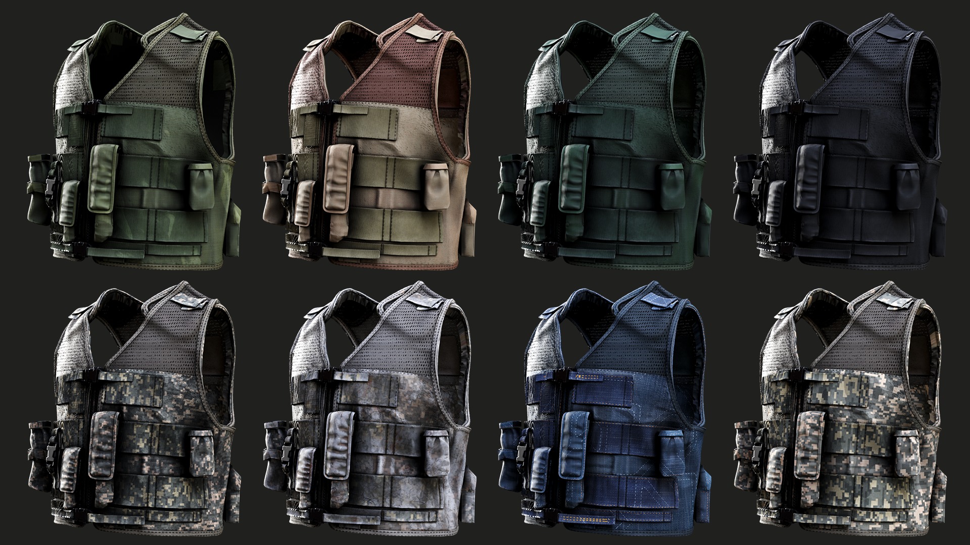 Complete Austrian Armed Forces Uniform Pack Tactical 3D Model Collection_18