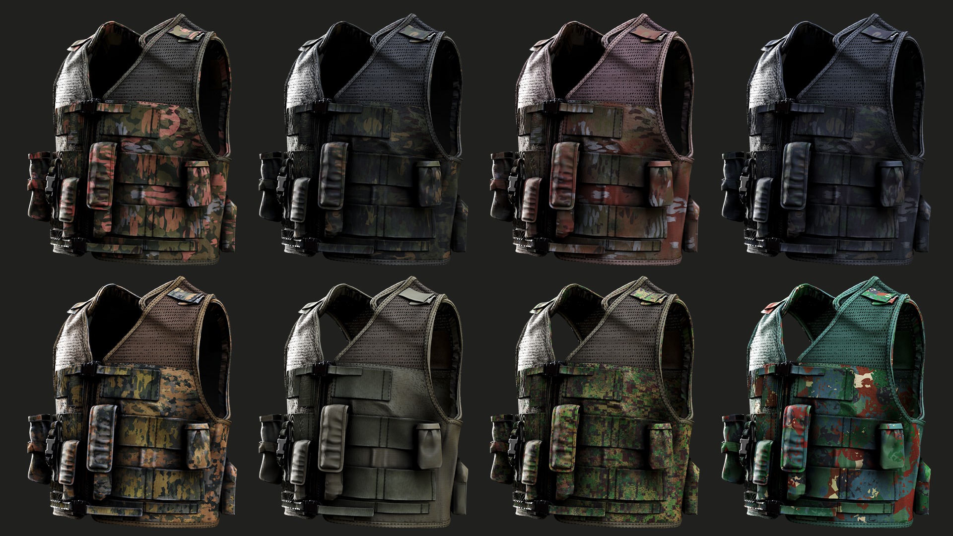 Complete Austrian Armed Forces Uniform Pack Tactical 3D Model Collection_17