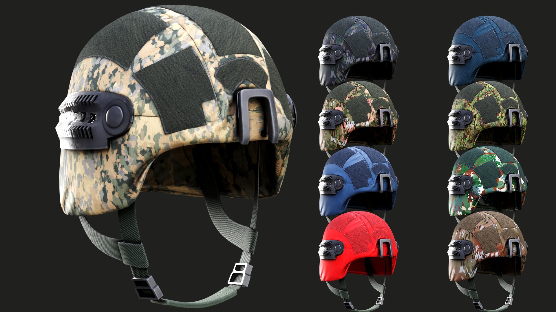 Complete Austrian Armed Forces Uniform Pack Tactical 3D Model Collection_14