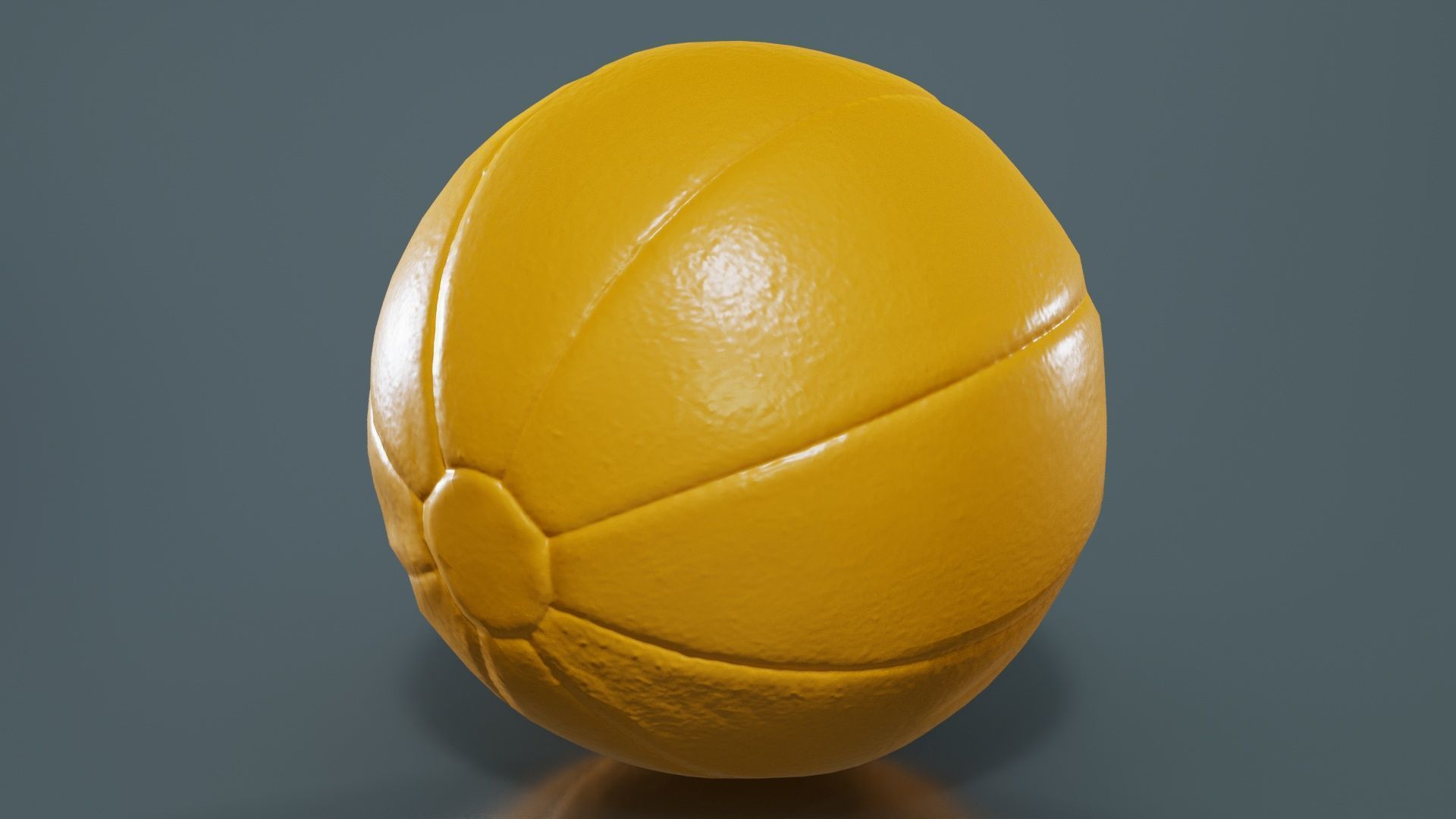 Ball 5 Low-poly 3D model_12