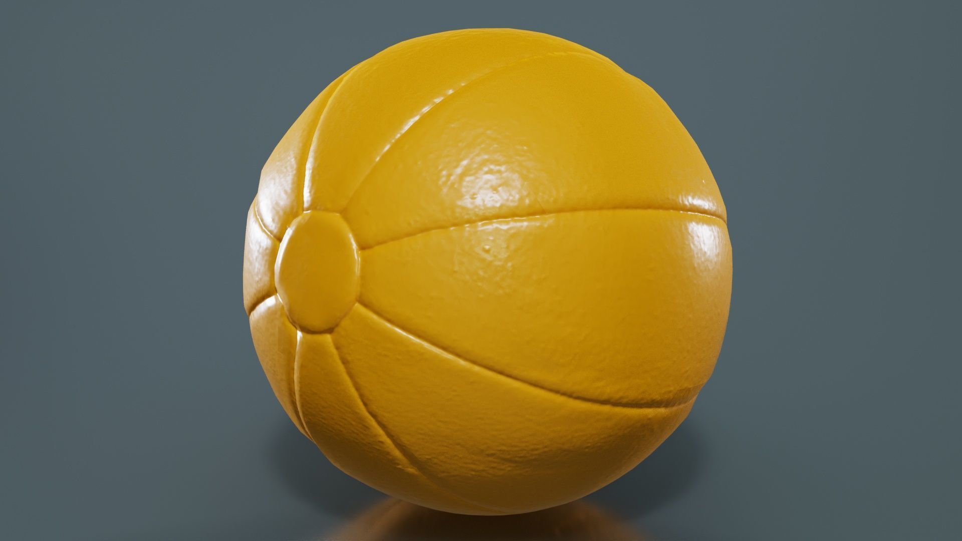 Ball 5 Low-poly 3D model_13