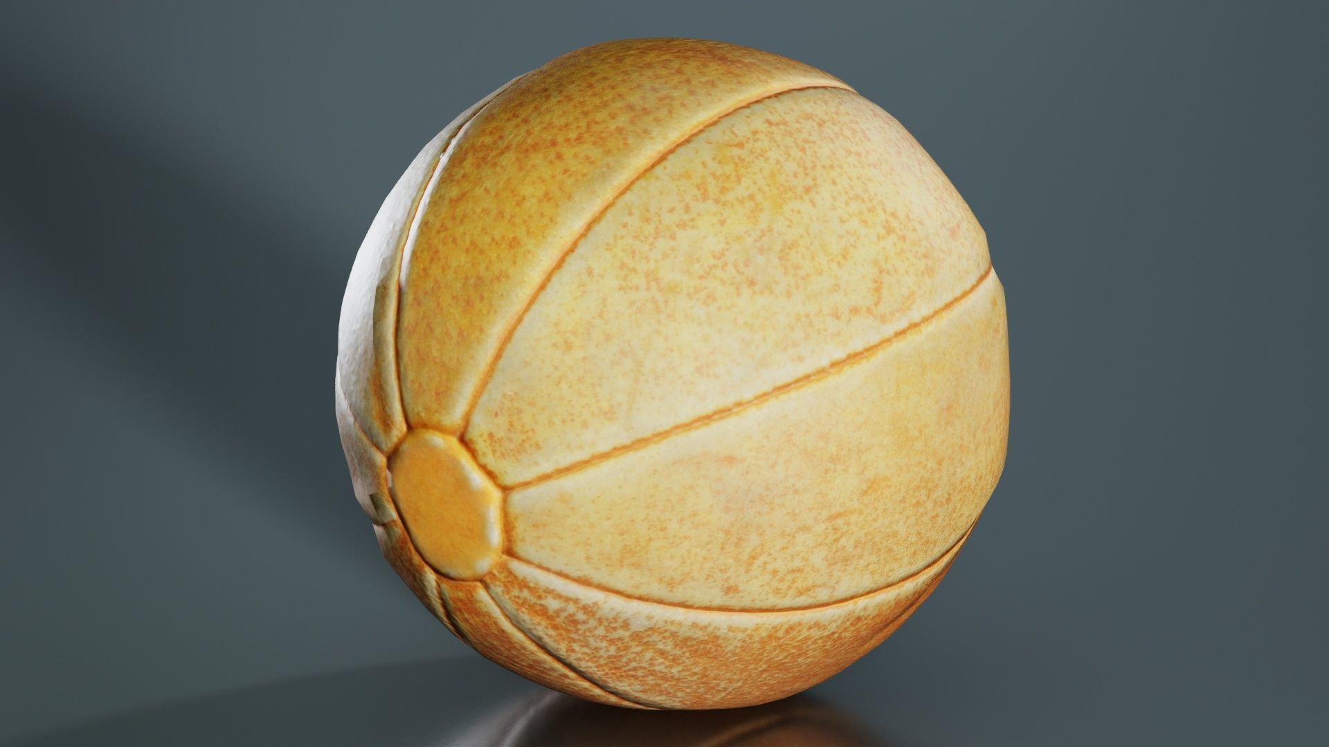 Ball 5 Low-poly 3D model_4