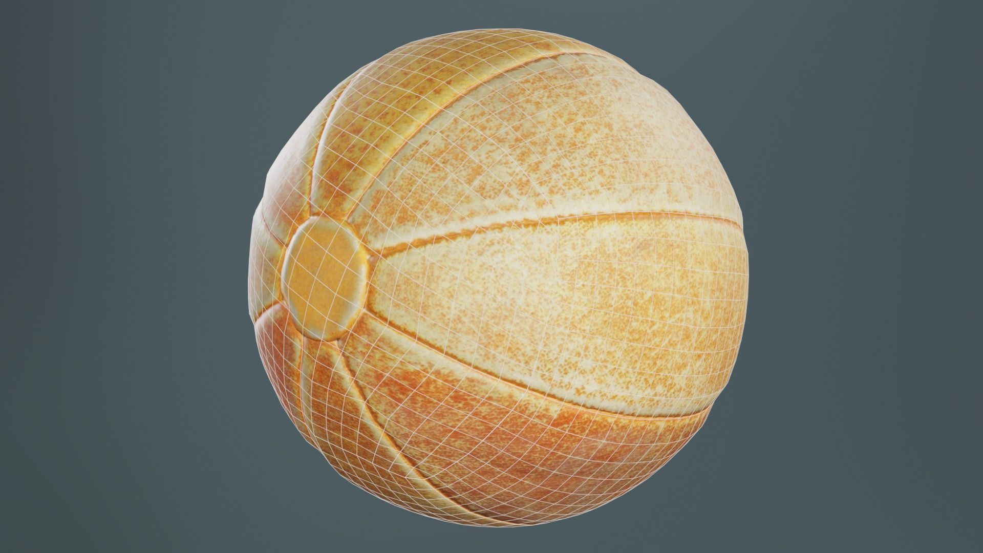 Ball 5 Low-poly 3D model_10
