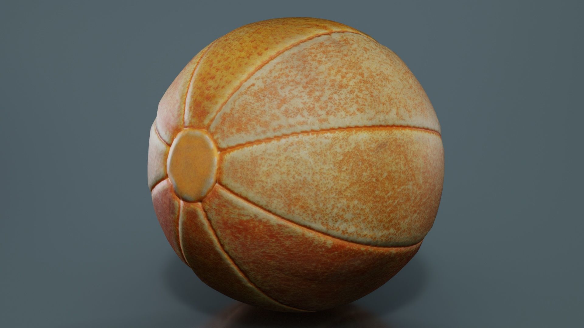 Ball 5 Low-poly 3D model_3