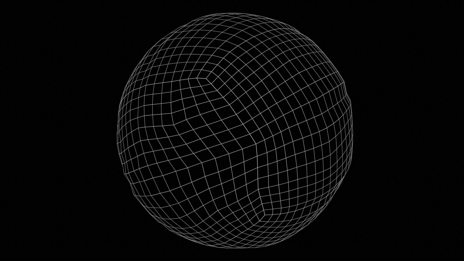 Ball 5 Low-poly 3D model_11