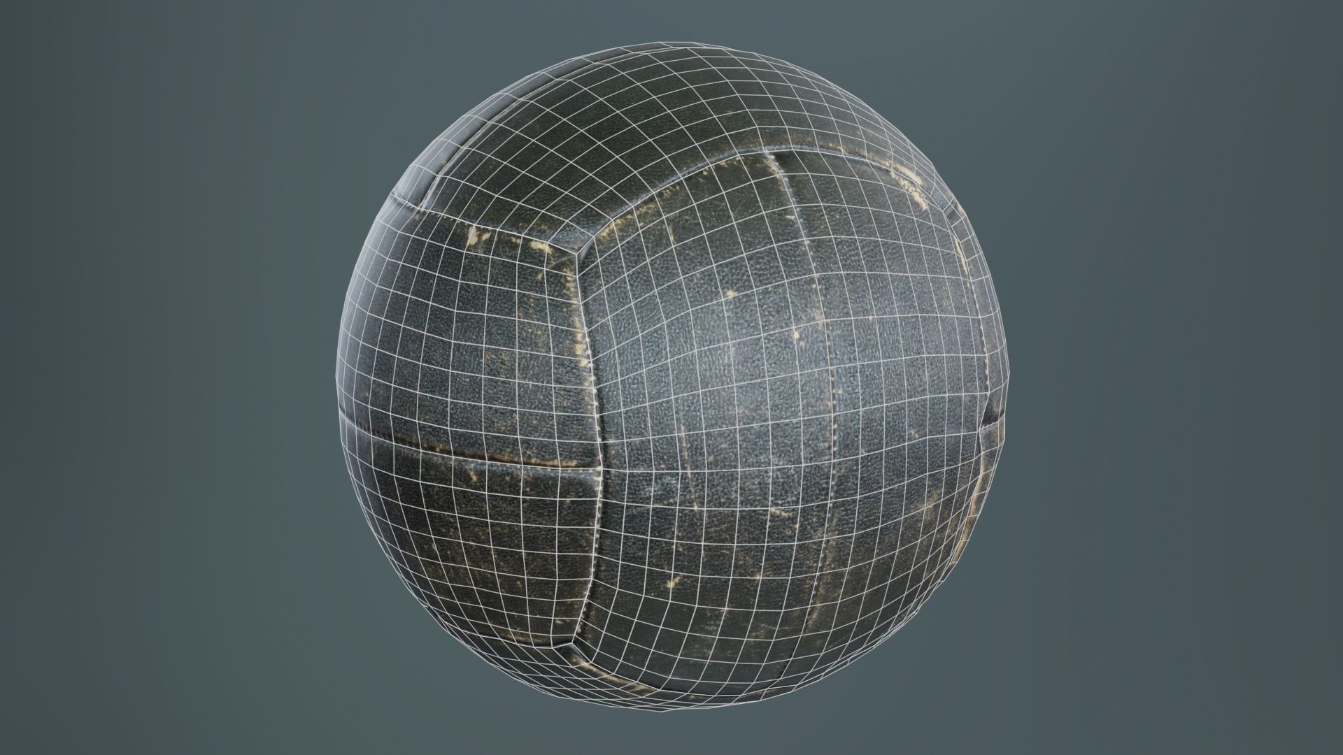 Ball 7 Low-poly 3D model_9