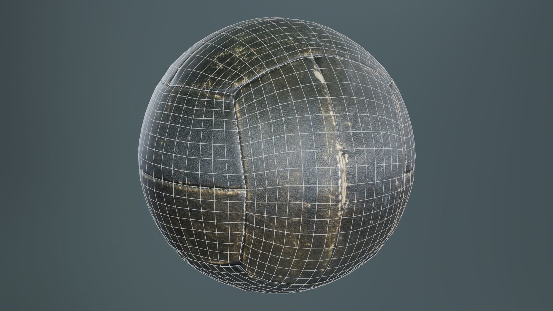 Ball 7 Low-poly 3D model_10