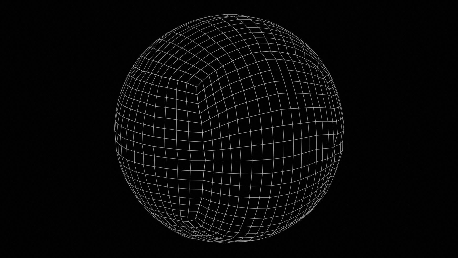 Ball 7 Low-poly 3D model_11