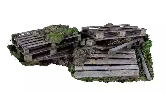 Rubble 03 Low-poly 3D model