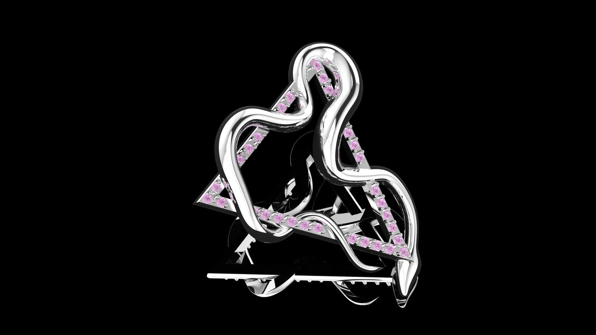 snake necklace  3D print model_1