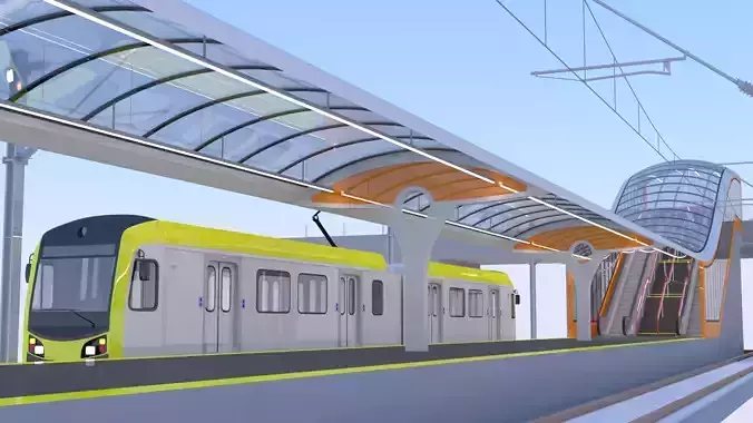 LA light rail station III