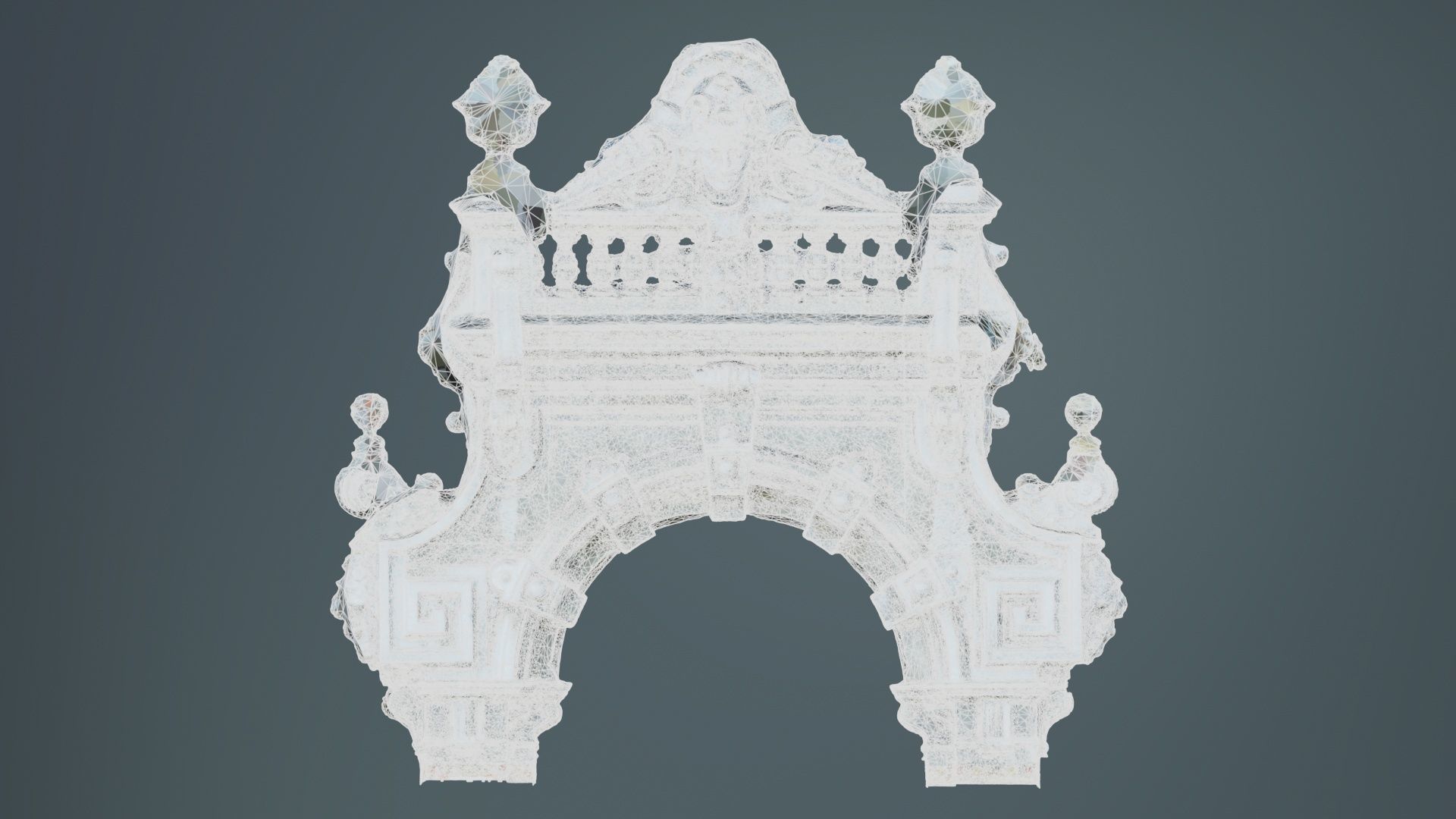 Door Head 02 Low-poly 3D model_10