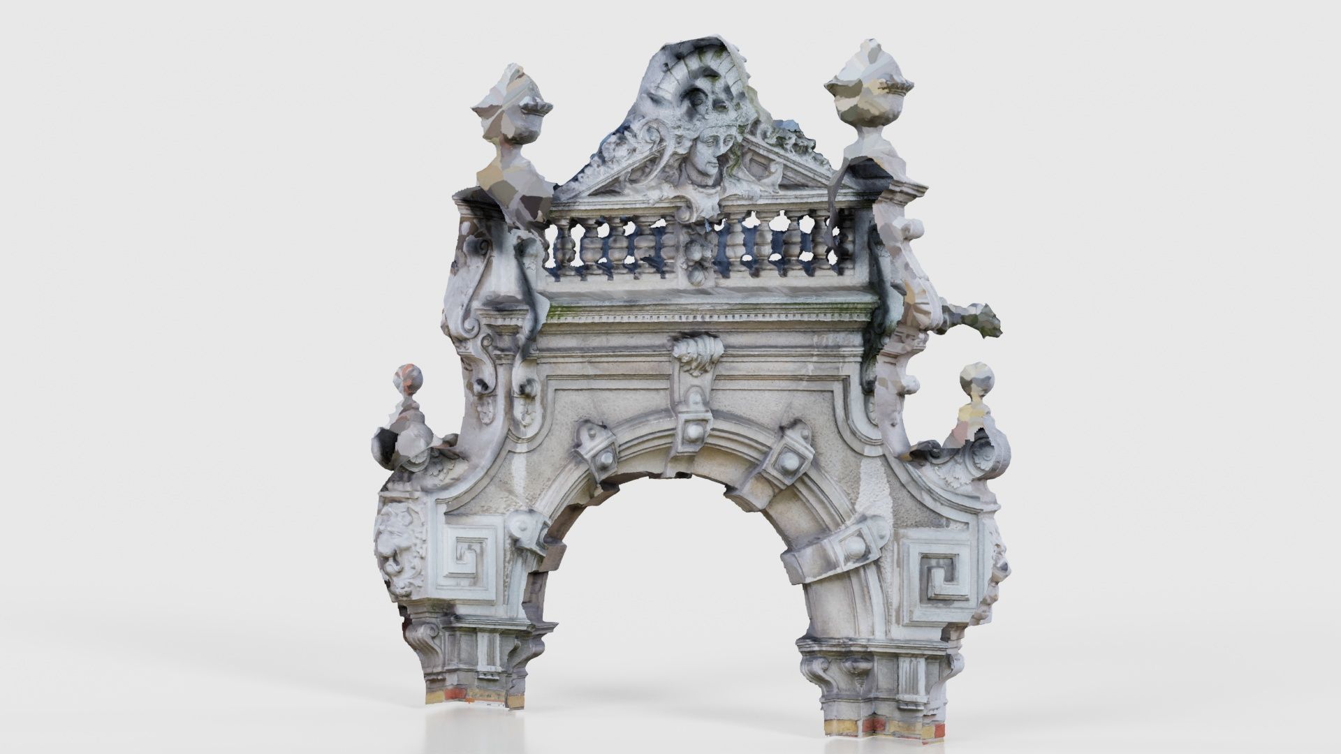 Door Head 02 Low-poly 3D model_20