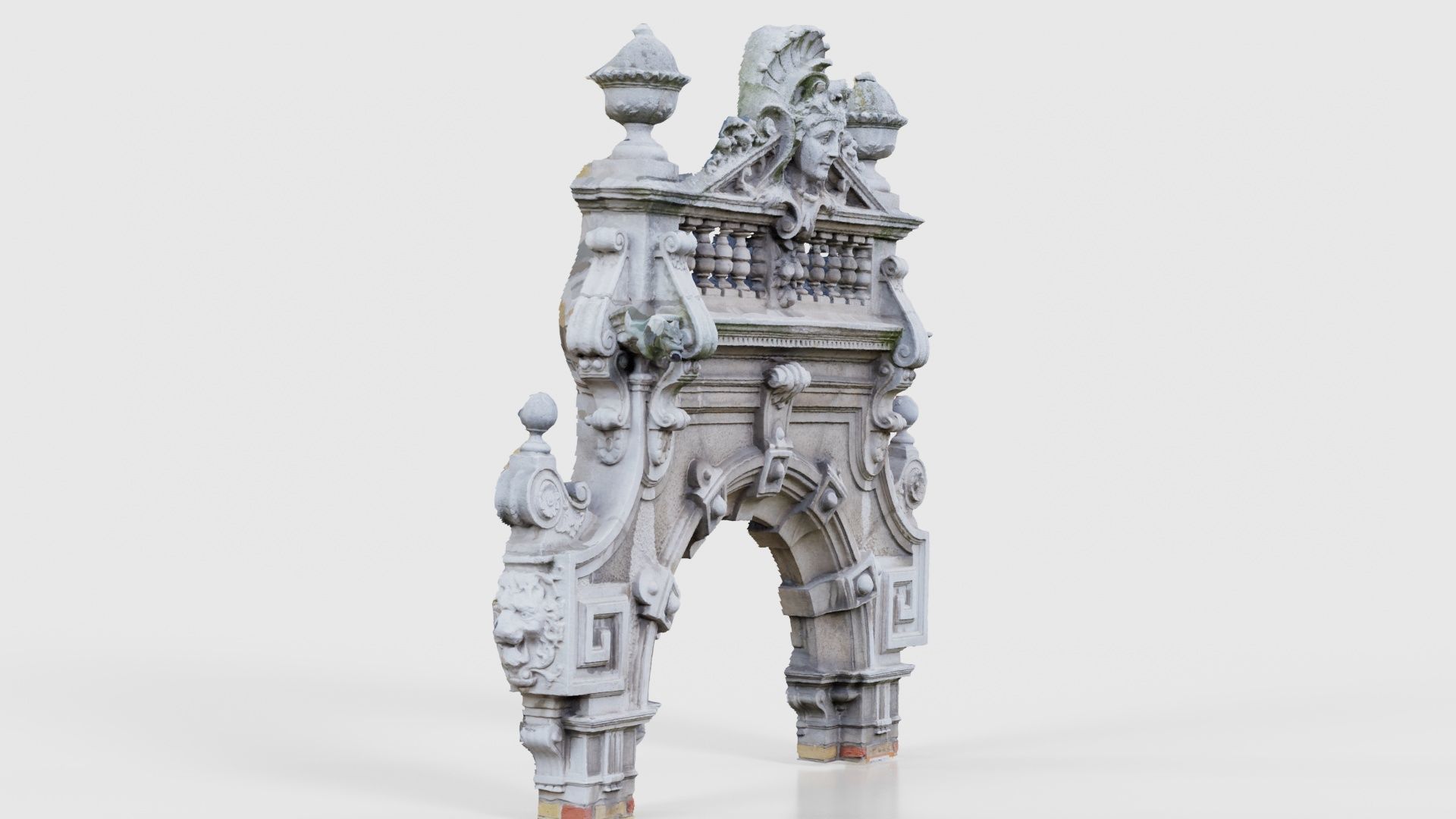 Door Head 02 Low-poly 3D model_17