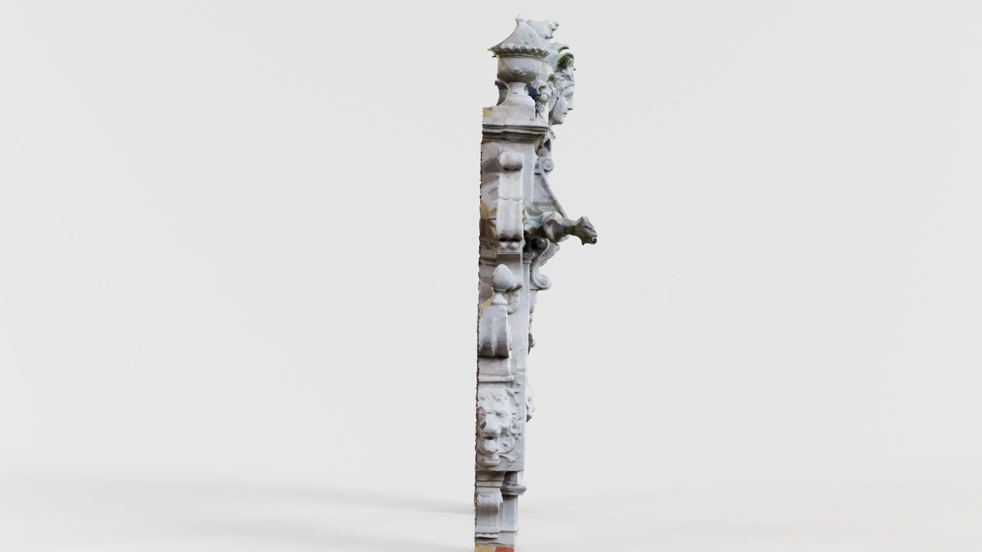 Door Head 02 Low-poly 3D model_1