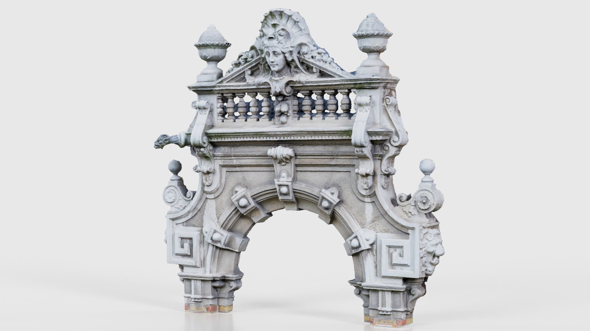 Door Head 02 Low-poly 3D model_26