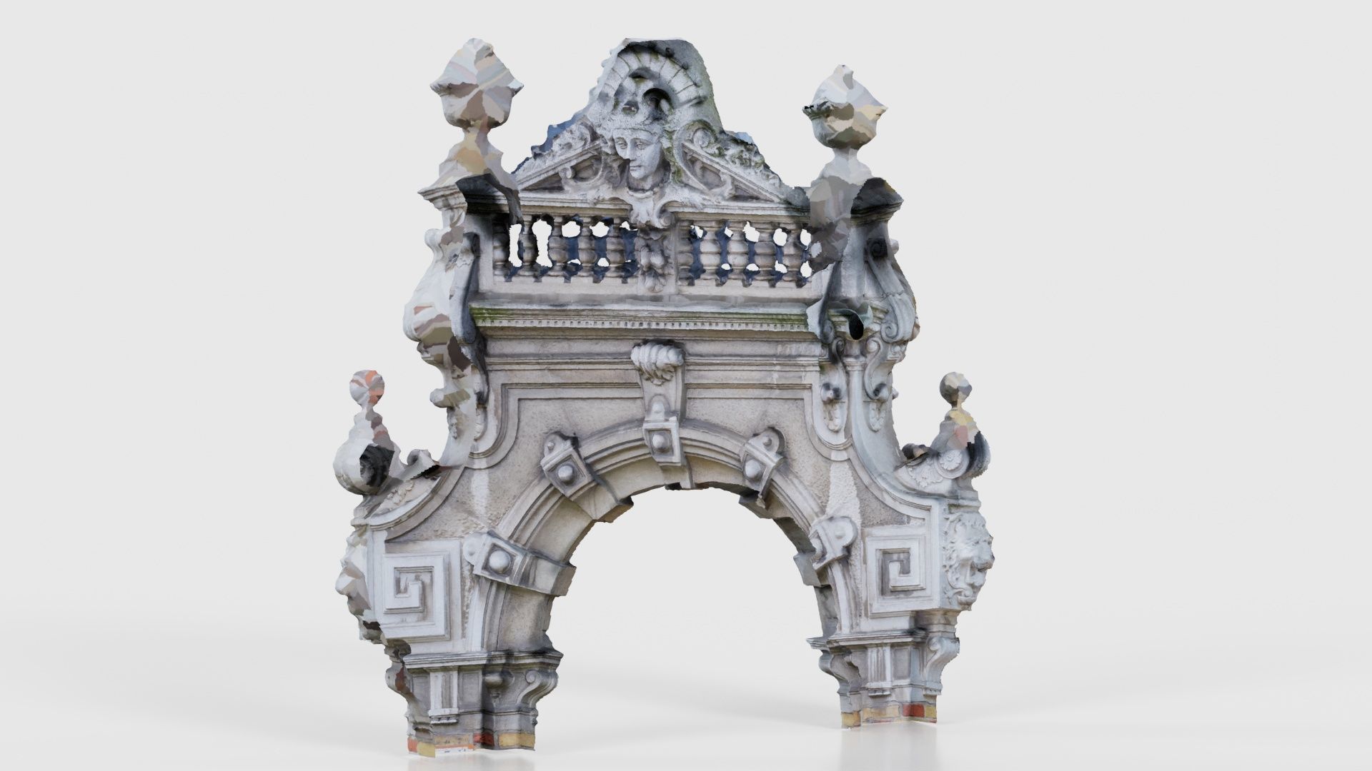 Door Head 02 Low-poly 3D model_22