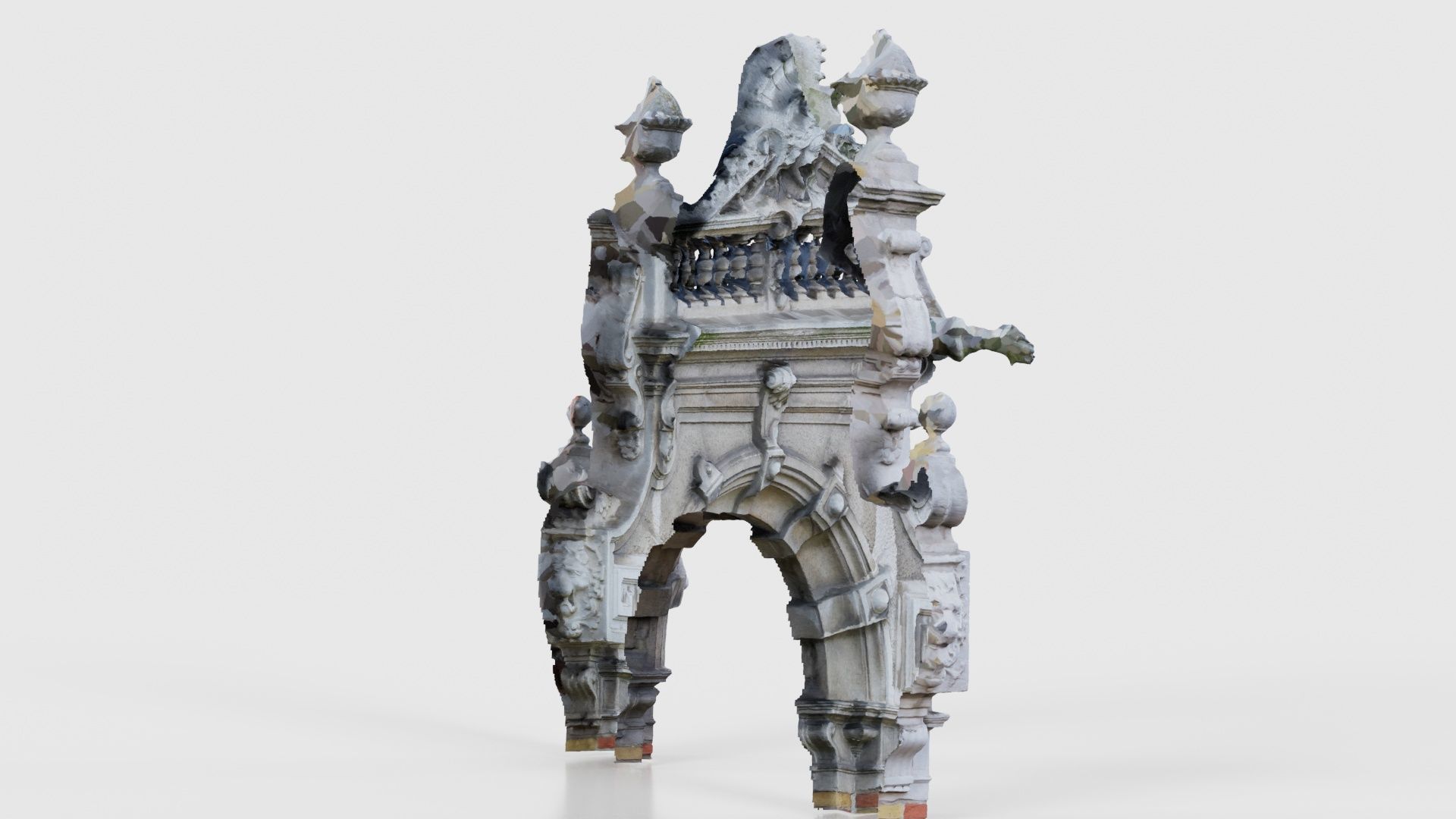 Door Head 02 Low-poly 3D model_19