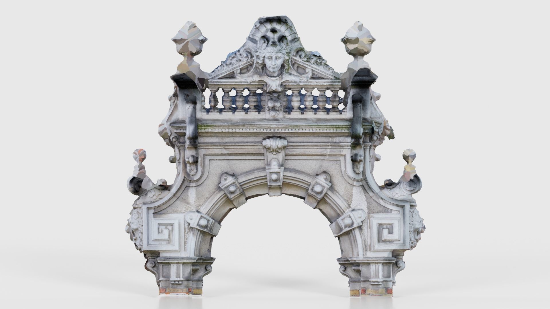 Door Head 02 Low-poly 3D model_21