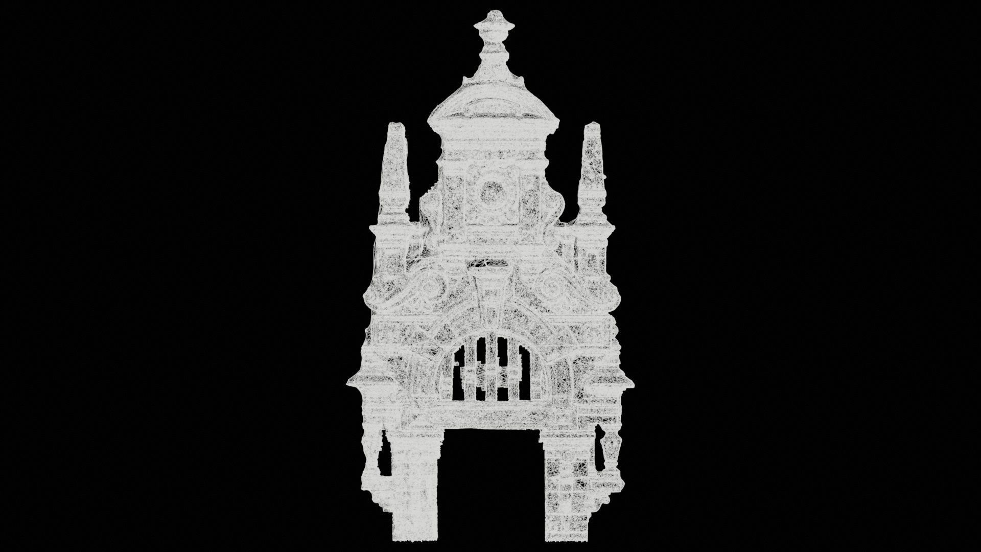 Door Head 03 Low-poly 3D model_11