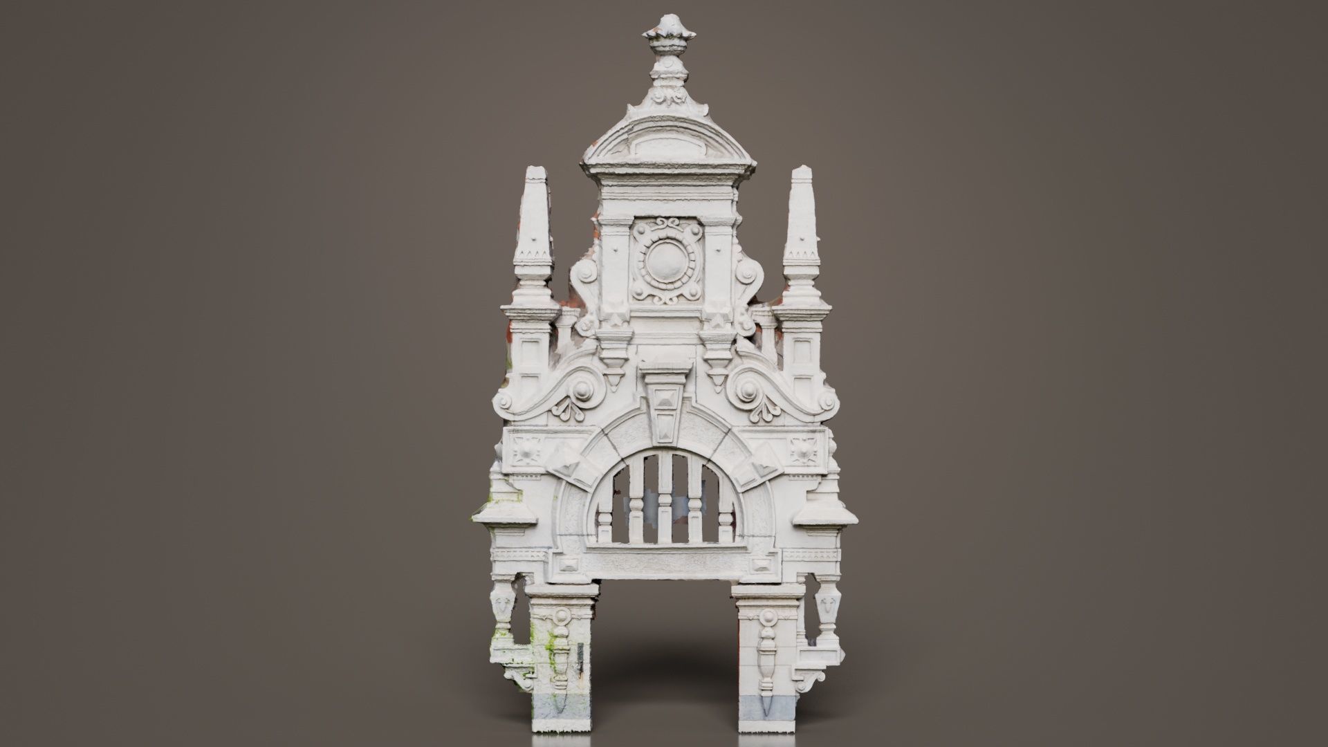 Door Head 03 Low-poly 3D model_5