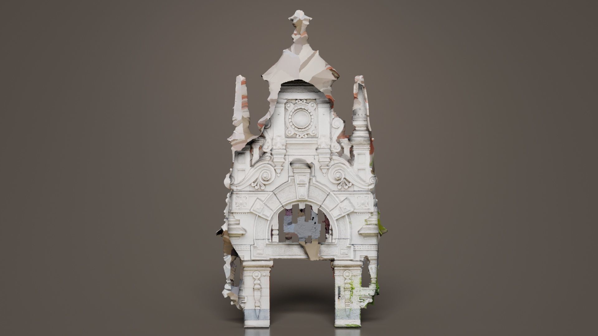 Door Head 03 Low-poly 3D model_3