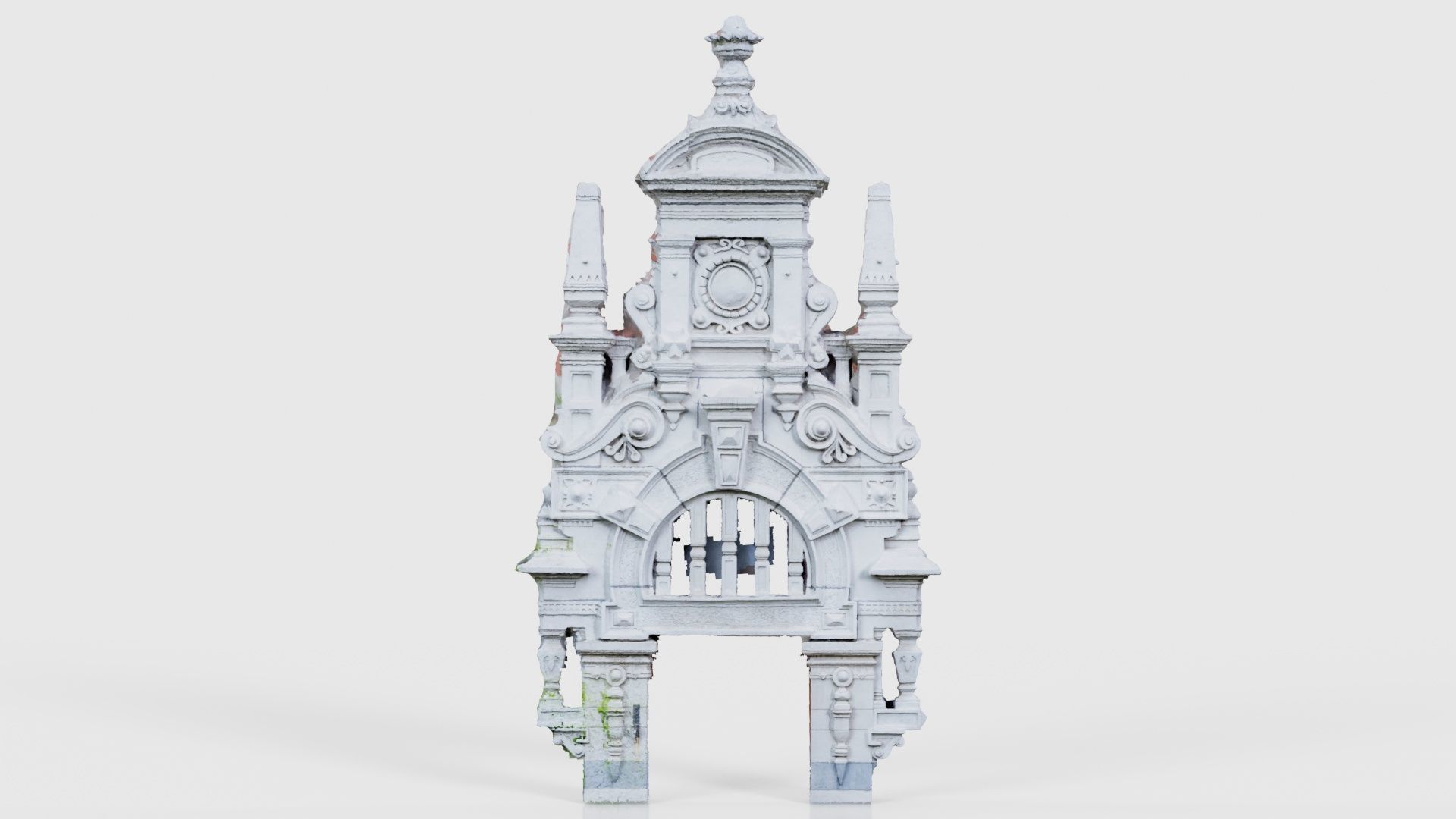 Door Head 03 Low-poly 3D model_15