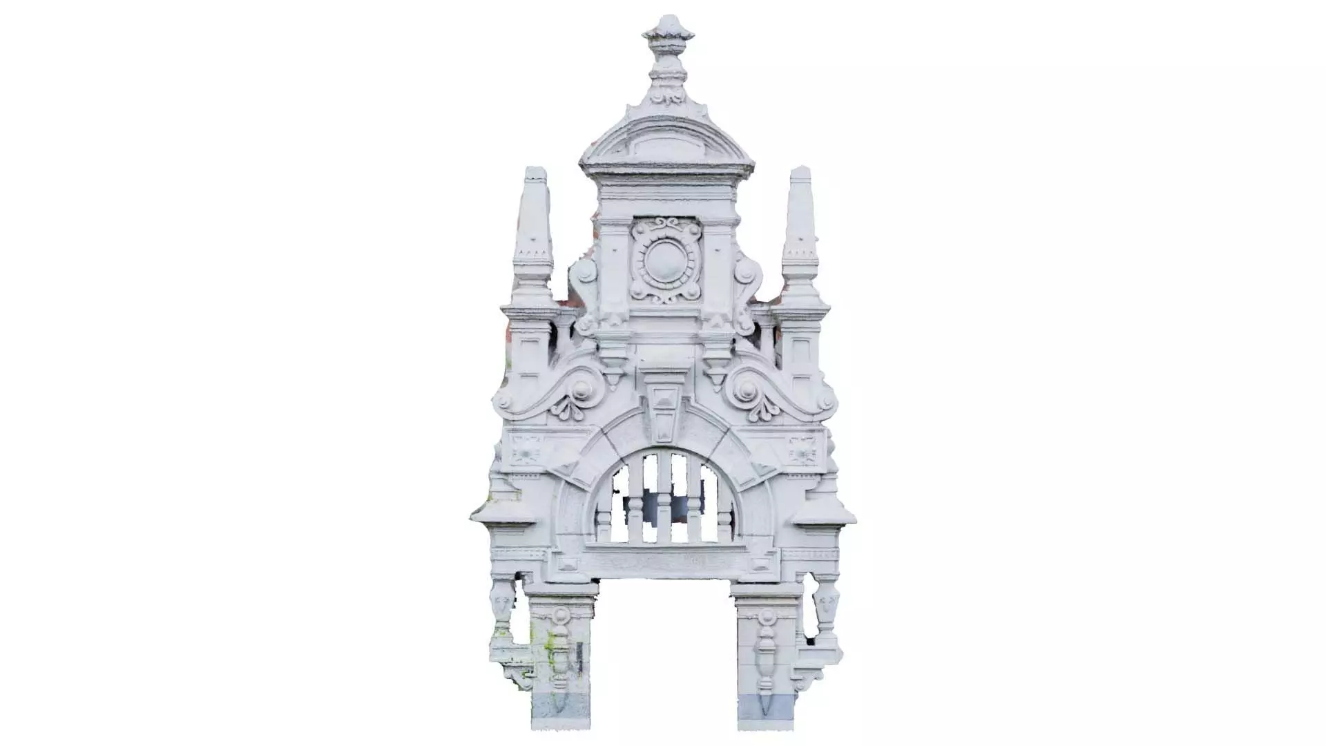 Door Head 03 Low-poly 3D model_0