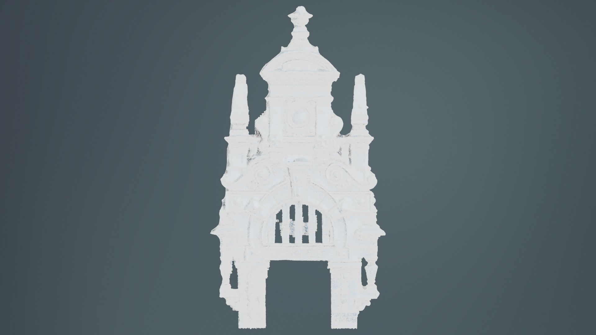 Door Head 03 Low-poly 3D model_9