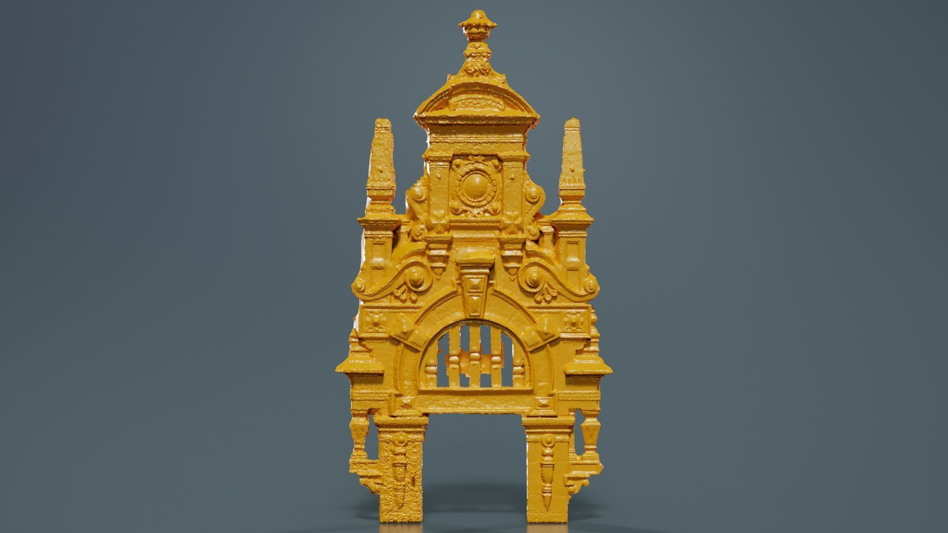 Door Head 03 Low-poly 3D model_12