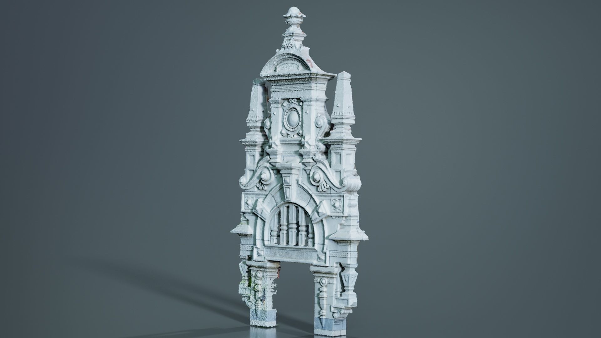 Door Head 03 Low-poly 3D model_4