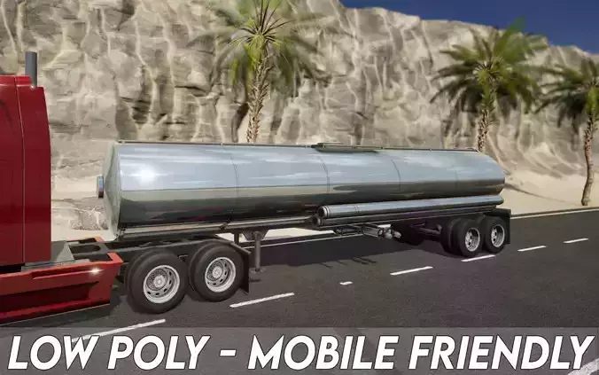 Semi Truck Trailer 05 - Tanker