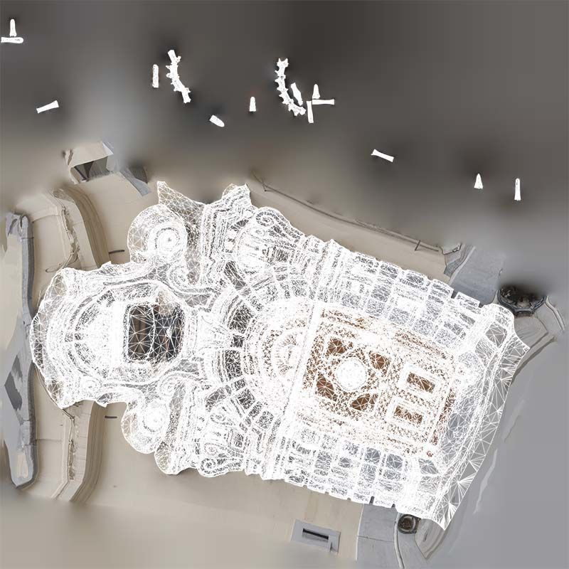 Wood Concrete Door Low-poly 3D model_14