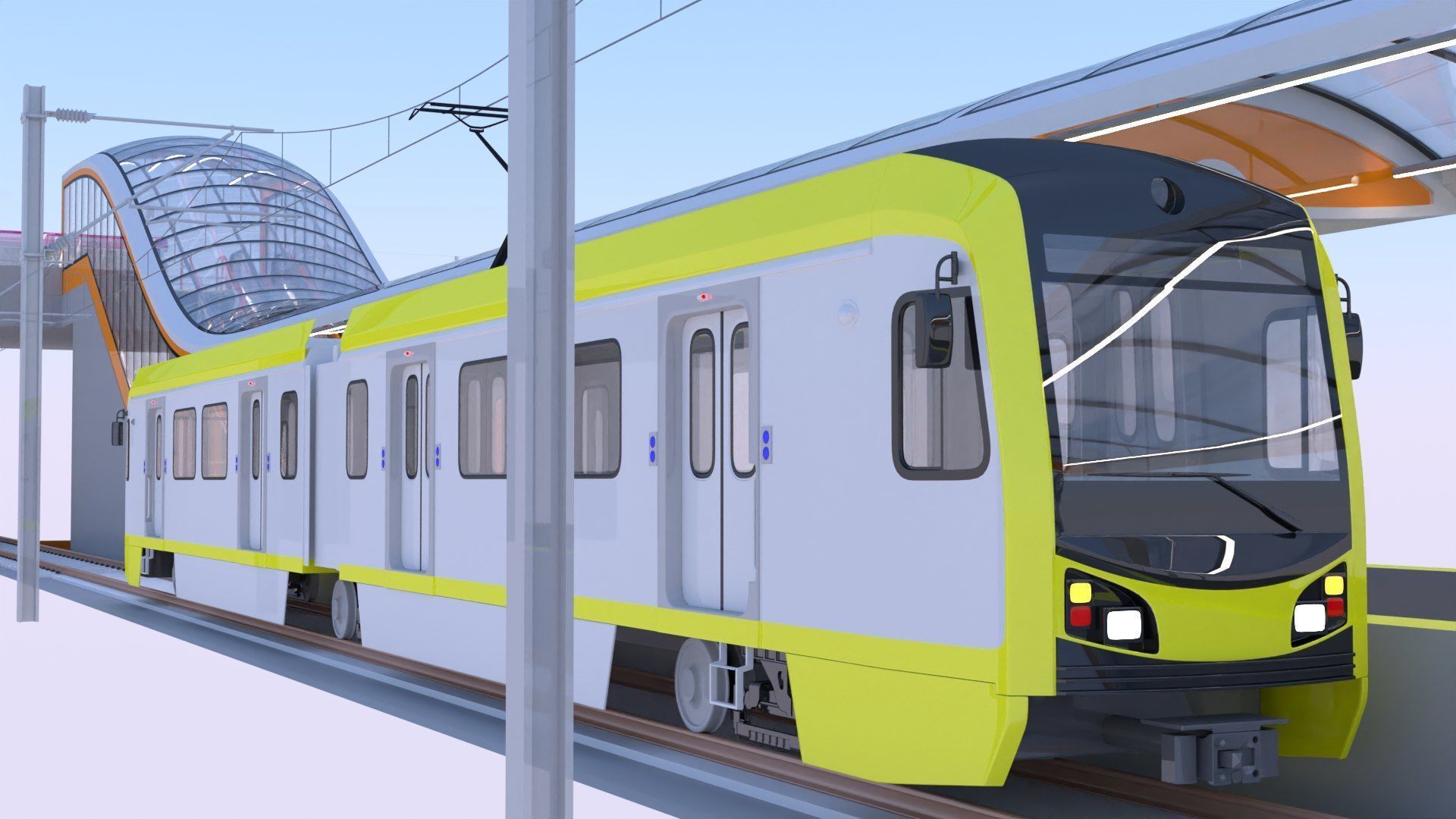 LA light rail stations II 3D Model Collection_7