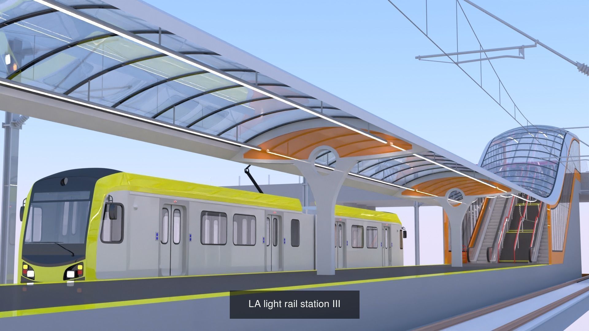 LA light rail stations II 3D Model Collection_6