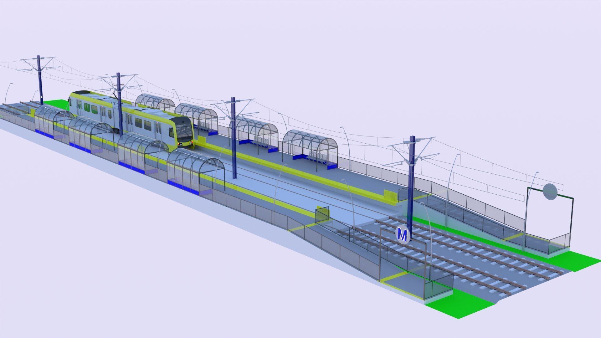 LA light rail stations II 3D Model Collection_2