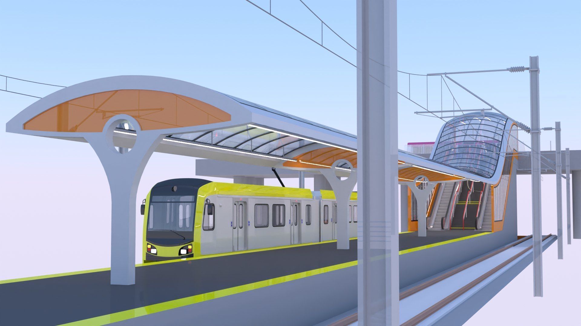 LA light rail stations II 3D Model Collection_11