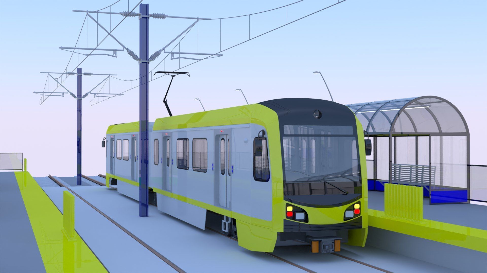 LA light rail stations II 3D Model Collection_4