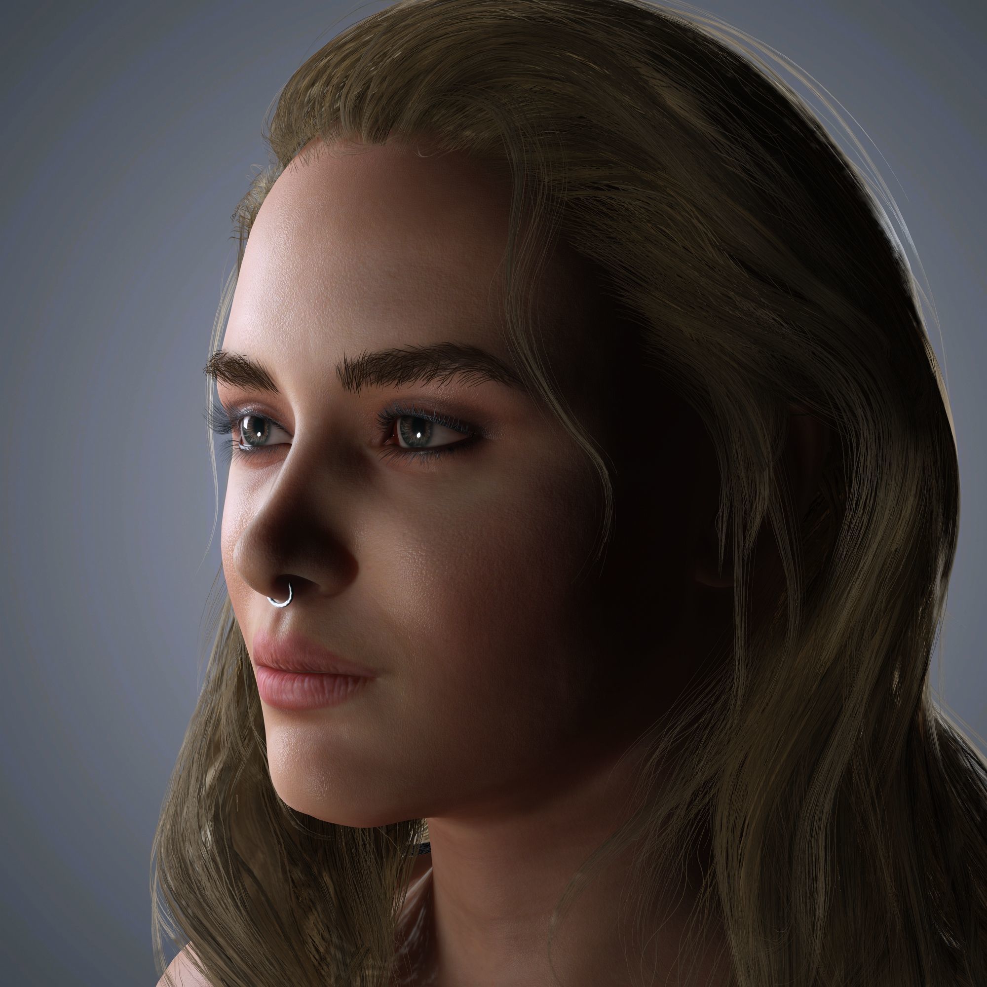 Florence Pugh Character 3D Model Low-poly 3D model_2
