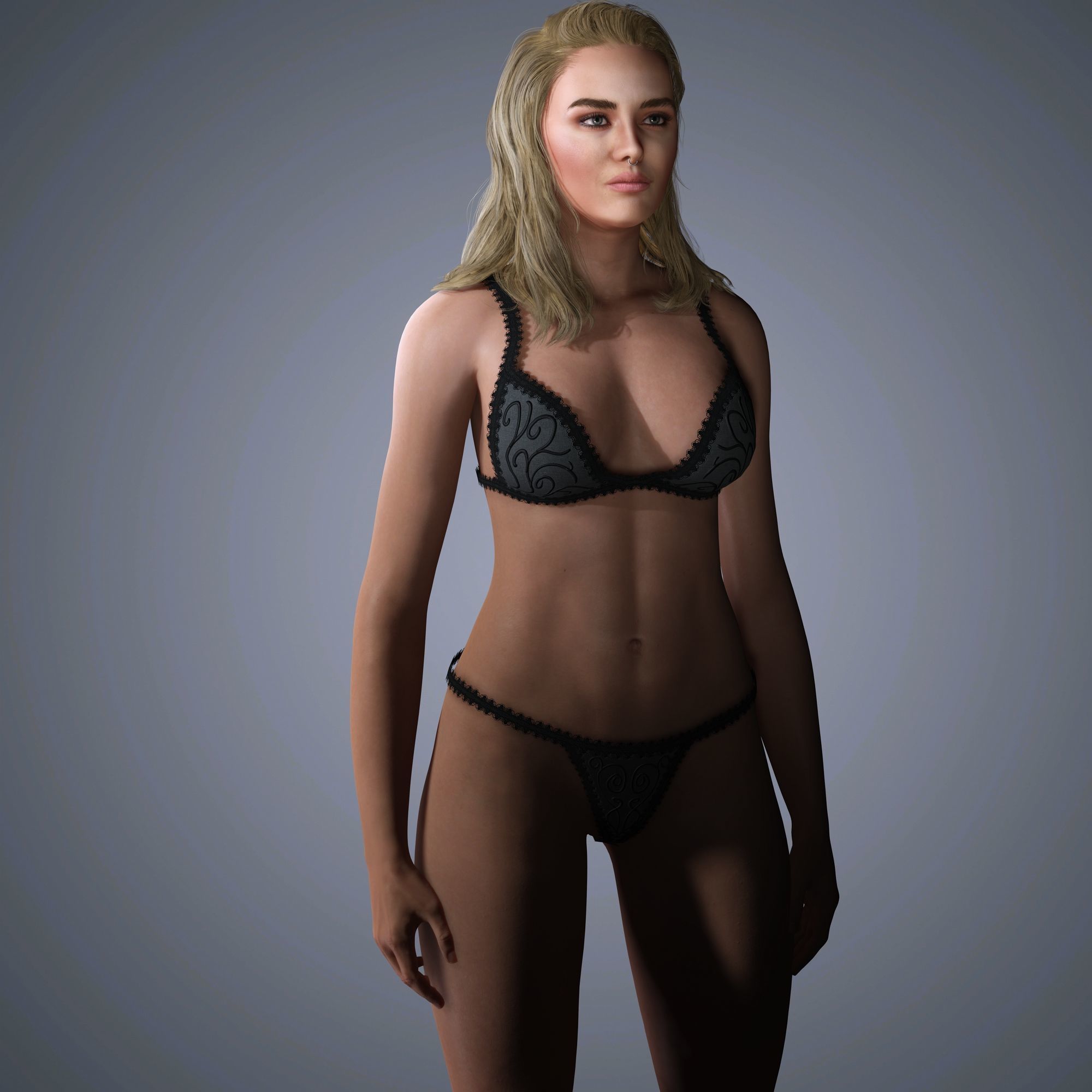 Florence Pugh Character 3D Model Low-poly 3D model_8