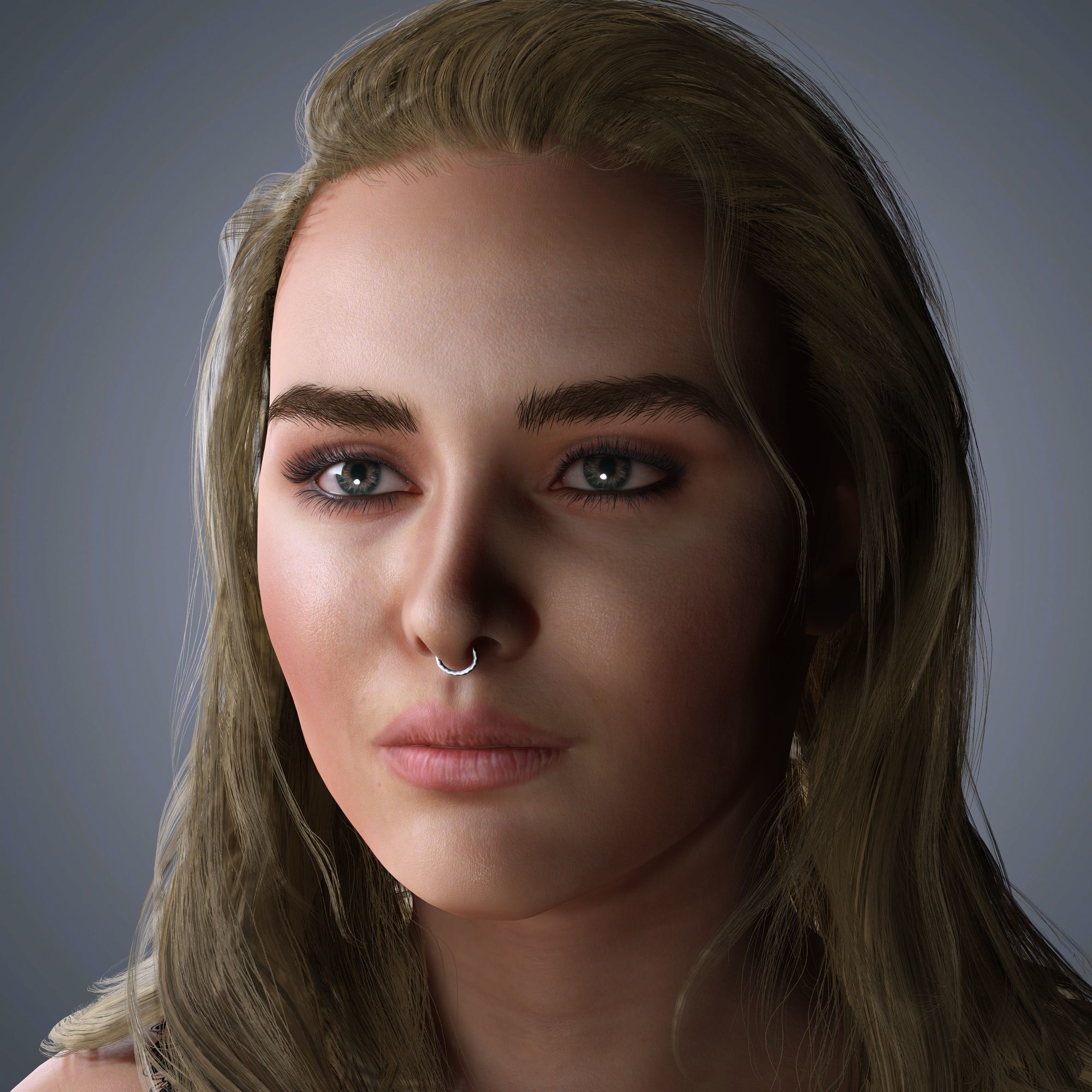 Florence Pugh Character 3D Model Low-poly 3D model_1
