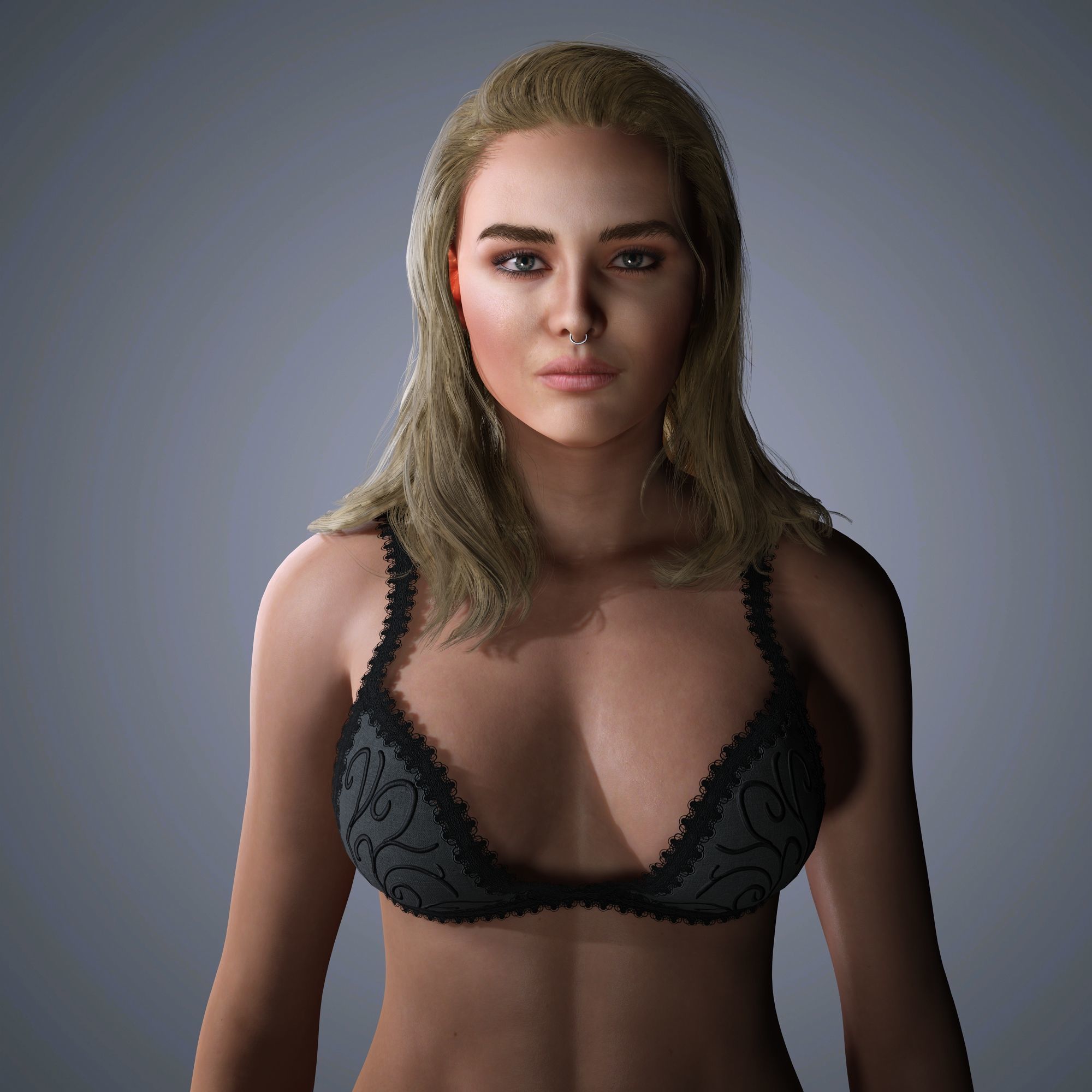 Florence Pugh Character 3D Model Low-poly 3D model_5
