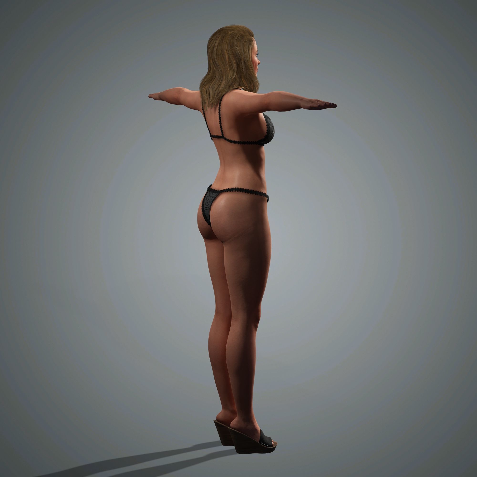 Florence Pugh Character 3D Model Low-poly 3D model_12