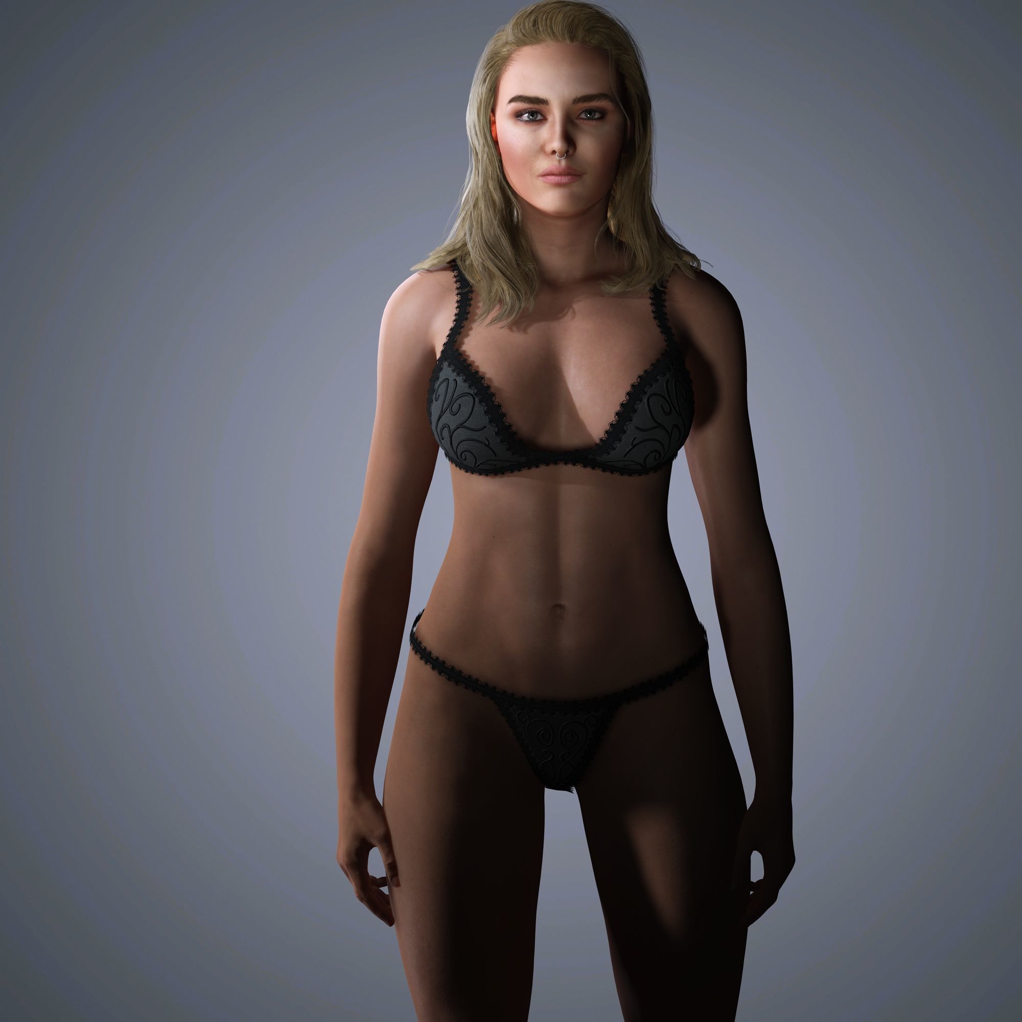 Florence Pugh Character 3D Model Low-poly 3D model_6