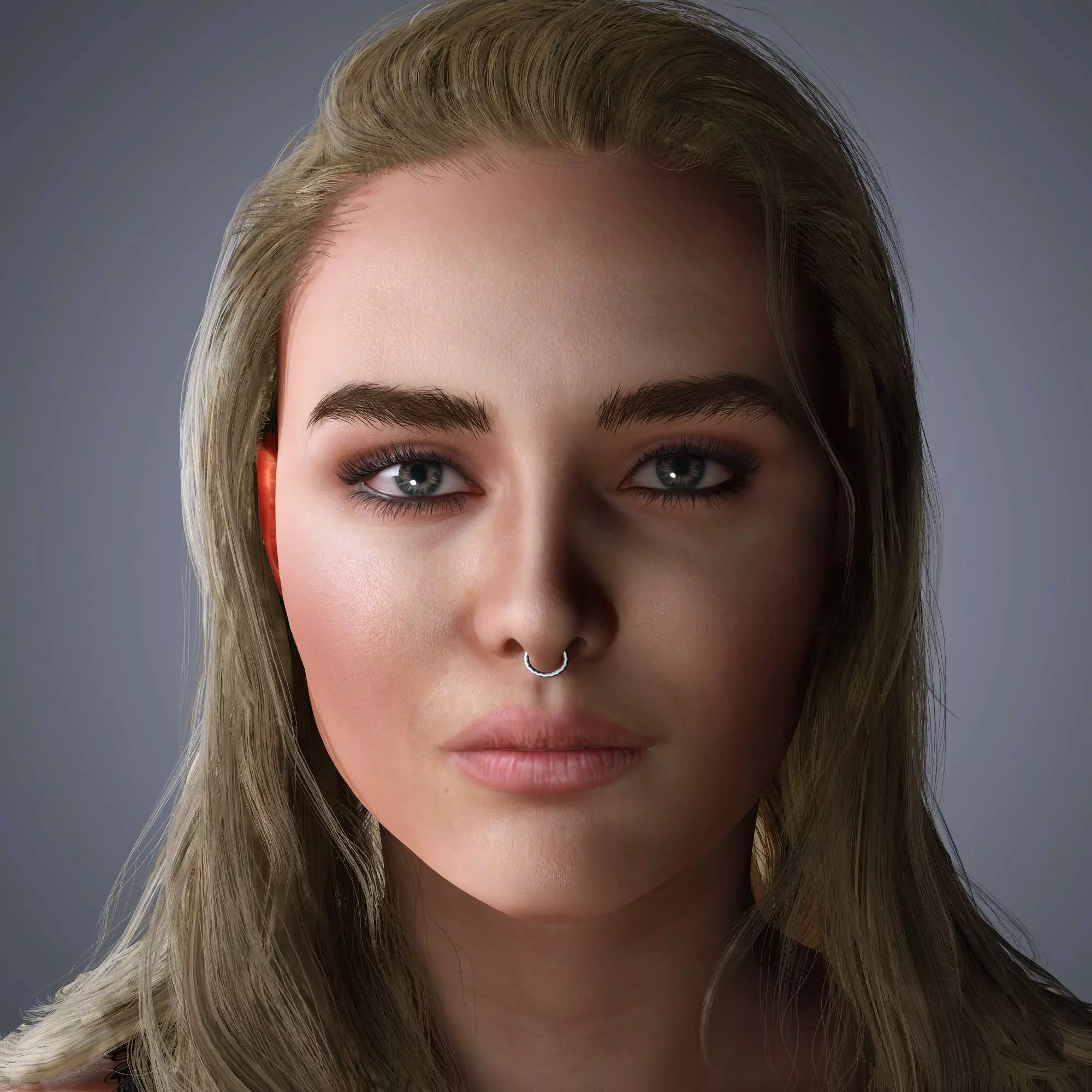 Florence Pugh Character 3D Model Low-poly 3D model_0